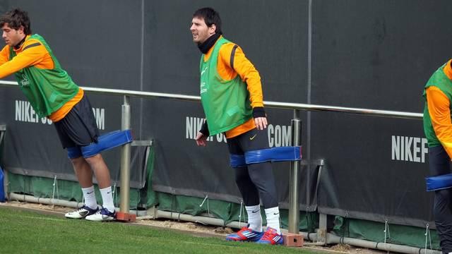 Messi đang tập trung tập luyện